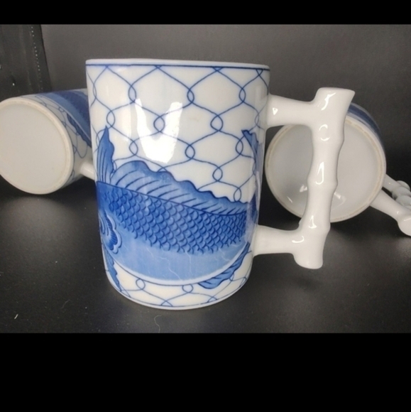 4 Oriental designed coffee cups - Picture 6 of 6